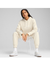 Dámska mikina s kapucňou Puma Ess Script Comfort, krémová 684983 87
